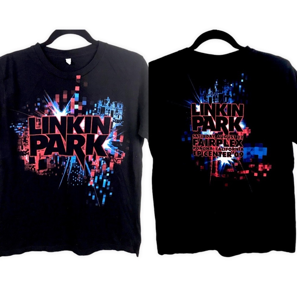 Linkin Park 2009 Concert Band Graphic‎ Tee Shirt